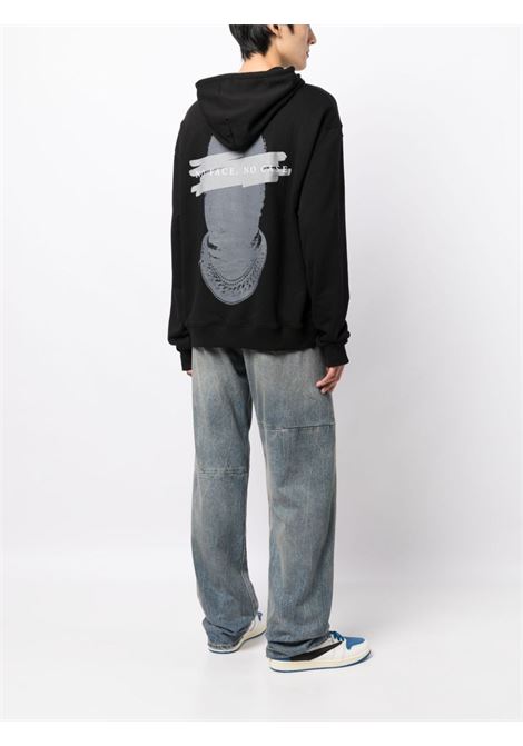 Black graphic-print sweatshirt - men IH NOM UH NIT | NUW23217009