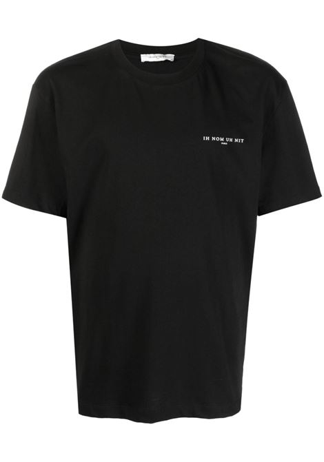 Black graphic-print T-shirt - men IH NOM UH NIT | NUW23251009
