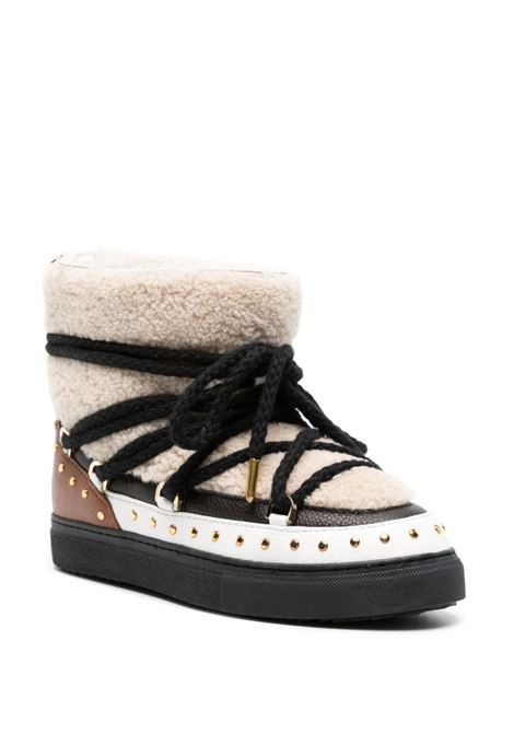 Cream Curly Rock stud-embellished boots - women  INUIKII | 75102076103