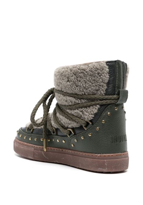 Green Curly Rock stud-embellished boots - women  INUIKII | 75102076601