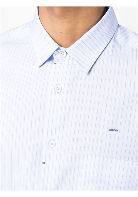 Camicia a righe la chemise simon  in azzurro - uomo JACQUEMUS | 216SH00111403CG