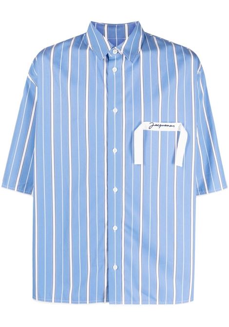 Blue and white La Chemise Cabri striped shirt - men JACQUEMUS | 226SH01014533BR