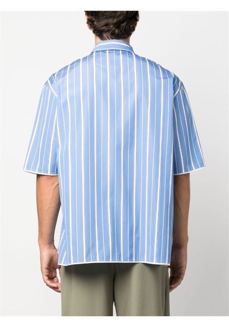 Blue and white La Chemise Cabri striped shirt - men JACQUEMUS | 226SH01014533BR