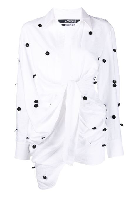 White la robe bahia brodee dress - women  JACQUEMUS | 233DR07210201EM