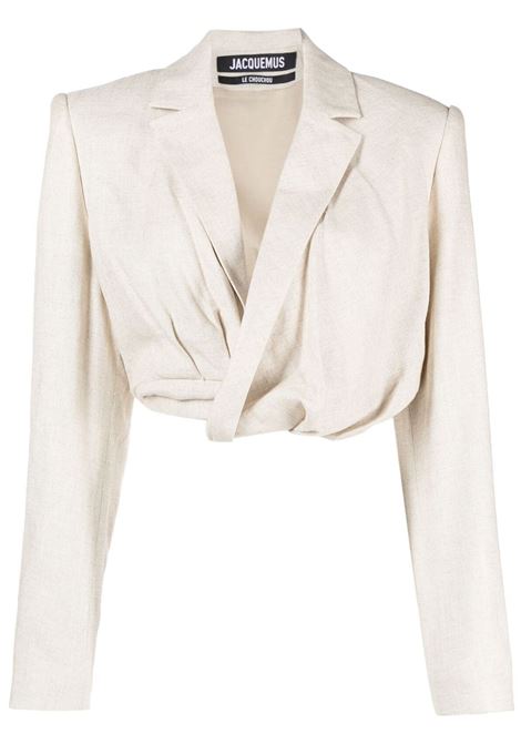 Light beige la veste croissant blazer - women - JACQUEMUS ...