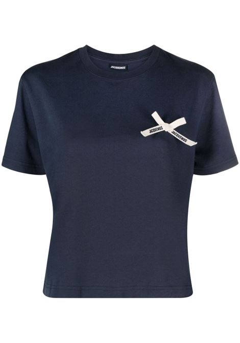 Blue le tshirt noeud t-shirt - women JACQUEMUS | 233JS1762003390