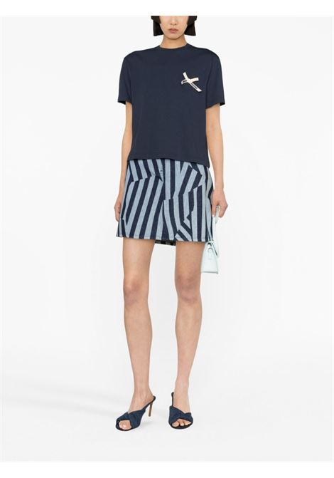 T-shirt le tshirt noeud in blu - donna JACQUEMUS | 233JS1762003390