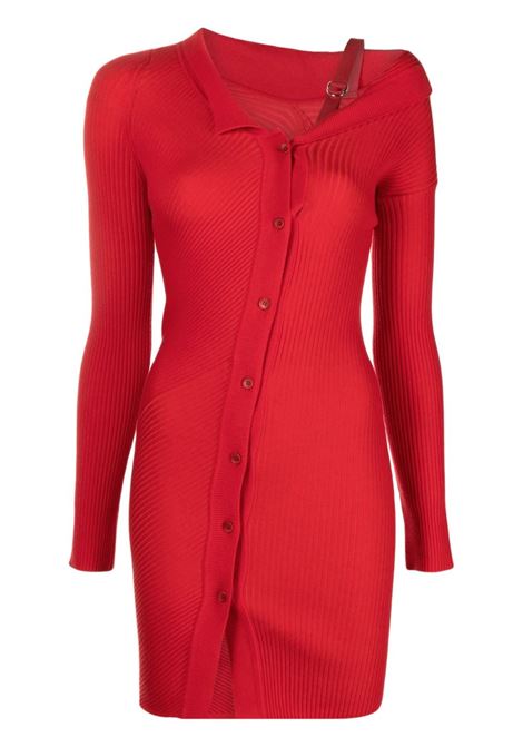 Red la robe maille colin mini dress - women  JACQUEMUS | 233KN3222323470
