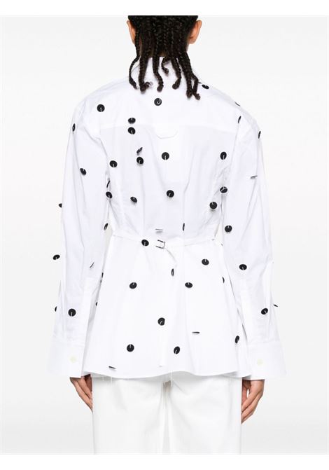 White La Chemise Lavoir Brod?e embellished shirt - women  JACQUEMUS | 233SH04814541EM
