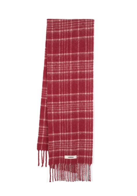 Red L'?charpe Carro checked scarf - unisex JACQUEMUS | 236AC57250874AT