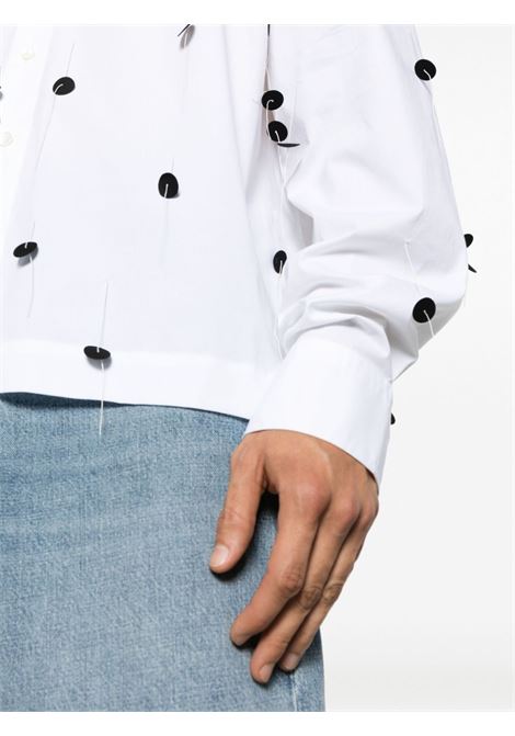 Camicia La chemise Papier Brodée in bianco e nero - uomo JACQUEMUS | 236SH06514541EM