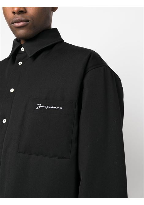 Black la chemise boulanger shirt jacket - men  JACQUEMUS | 236SH1051333990
