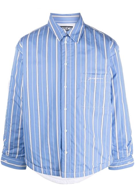 Light blue la chemise boulanger shirt jacket - men  JACQUEMUS | 236SH10514533BR