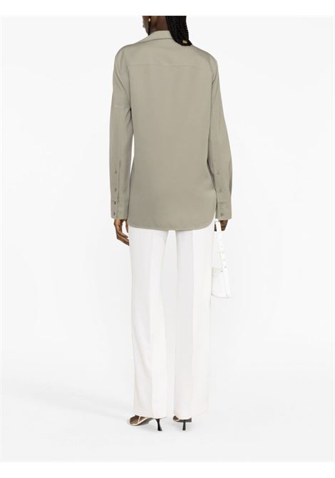 Camicia con nodo in grigio - donna JIL SANDER | J02DL0154J40002317