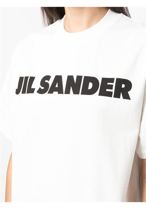 T-shirt con stampa in bianco - donna JIL SANDER | J02GC0001J45047102