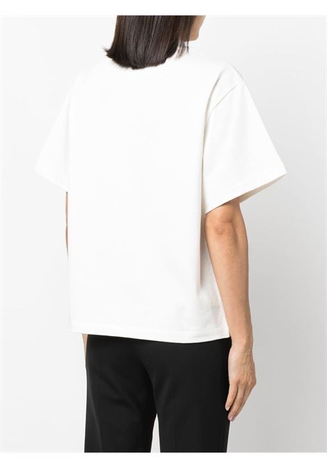 White logo-print T-shirt - women JIL SANDER | J02GC0001J45047102