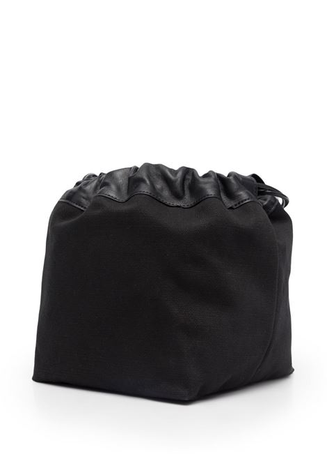 Black logo drawstring shoulder bag - women JIL SANDER | J07WG0027P4860001