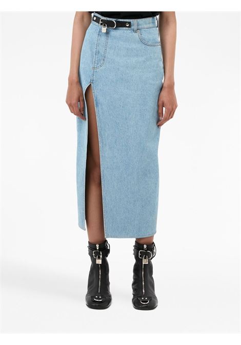 Light blue asymmetric denim midi skirt - women  JW ANDERSON | DK0016PG1335804