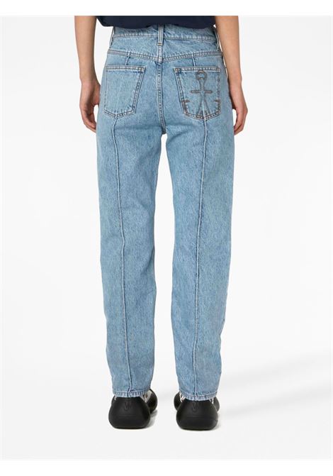 Light blue padlock-fastening tapered jeans - women JW ANDERSON | DT0075PG1335804
