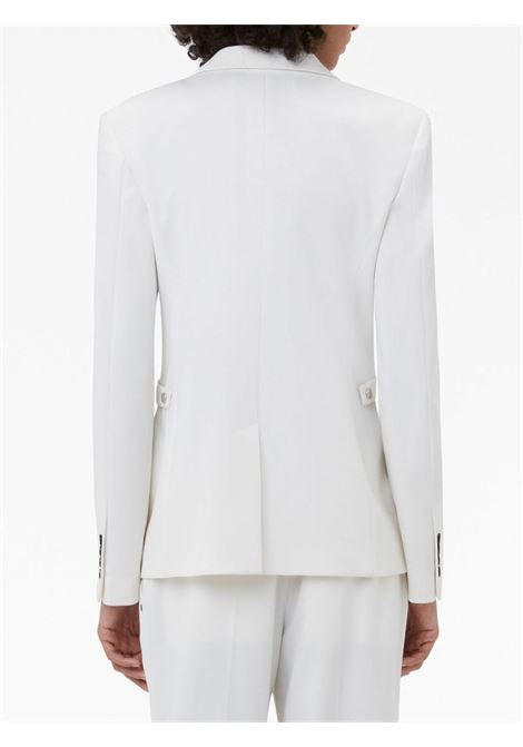 White notched-lapels button-fastening blazer - women  JW ANDERSON | JK0255PG0865001