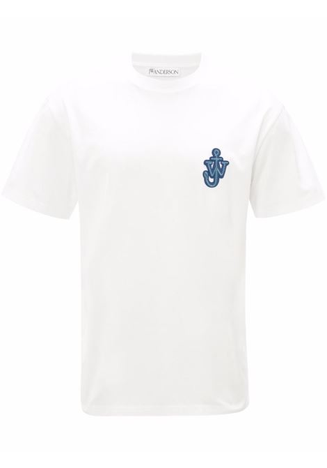 T-shirt con applicazione in bianco - uomo JW ANDERSON | JT0061PG0772001