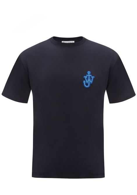 T-shirt con applicazione in blu - uomo JW ANDERSON | JT0061PG0772888