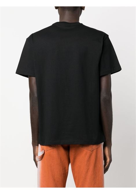 T-shirt con ricamo in nero - uomo JW ANDERSON | JT0172PG0772999
