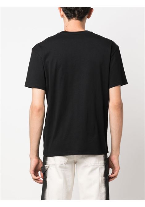 Black embroidered T-shirt - men JW ANDERSON | JT0186PG0772999