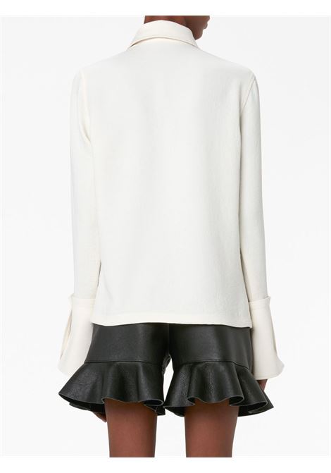 White long-sleeved half-zip top - women  JW ANDERSON | TP0375PG1253002
