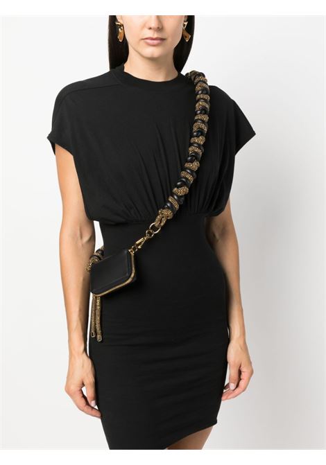 Black crystal-embellished knotted-strap mini bag - women KARA | SLG46K2113