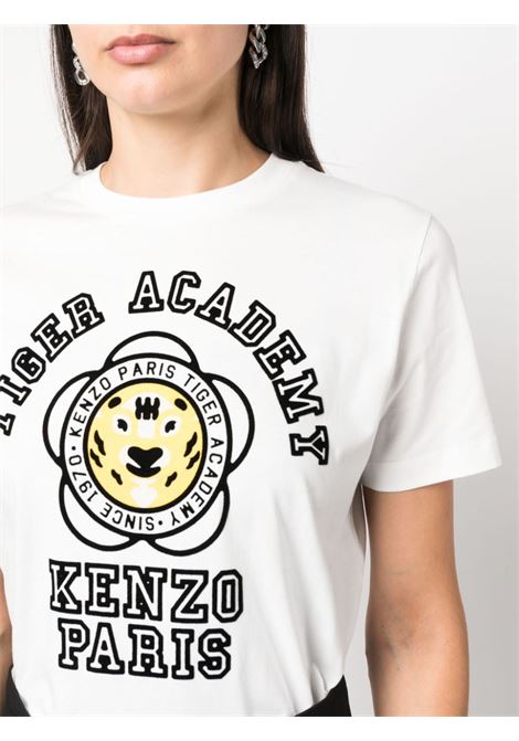 T-shirt Kenzo Tiger Academy in bianco - donna KENZO | FD62TS0724SO02