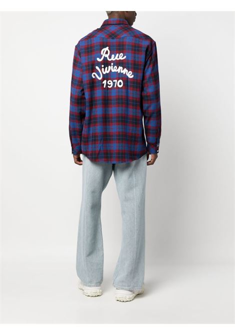 Camicia con stampa a quadri  multicolore - uomo KENZO | FD65CH4159FC71