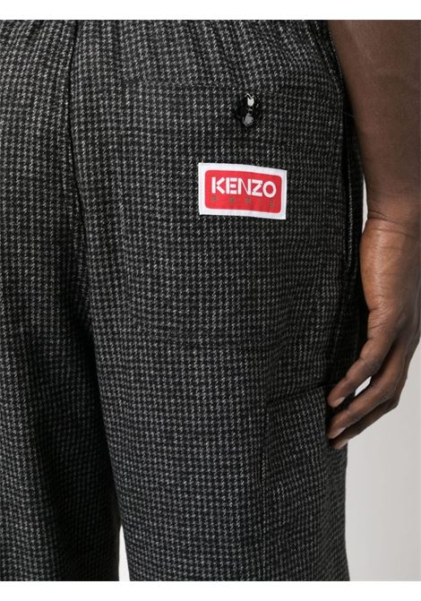 Pantaloni affusolati con applicazione in grigio - uomo KENZO | FD65PA5019RD98