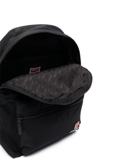 Black Boke Flower patch backpack - unisex KENZO | FD65SA463F2699