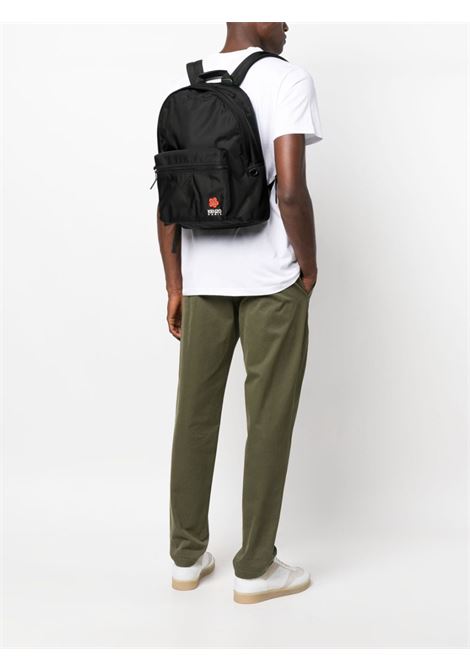 Black Boke Flower patch backpack - unisex KENZO | FD65SA463F2699