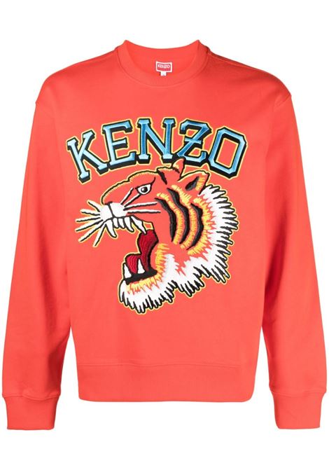 Red Varsity Jungle embroidered sweatshirt - men KENZO | FD65SW0494MF21