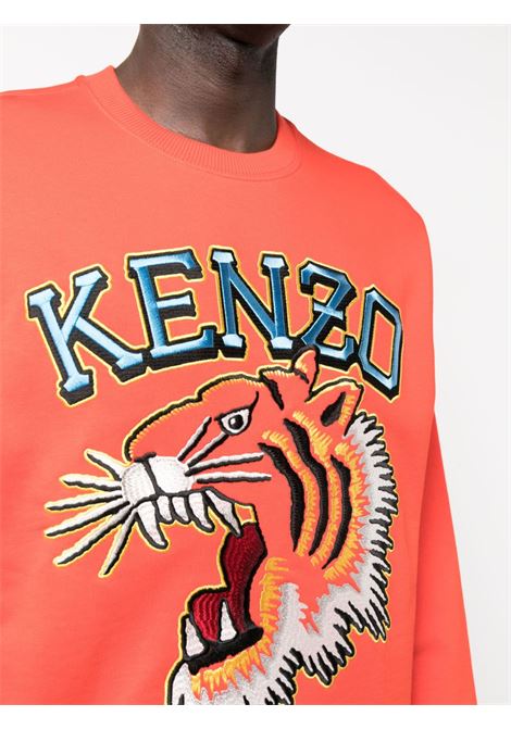 Red Varsity Jungle embroidered sweatshirt - men KENZO | FD65SW0494MF21