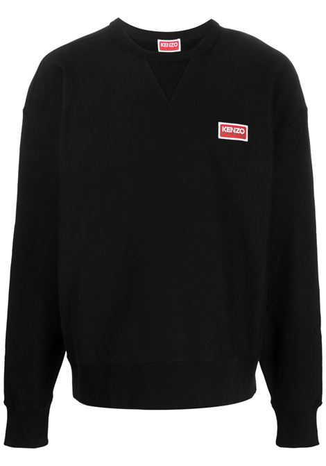 Black Paris logo-print sweatshirt - men KENZO | FD65SW0714ME99J