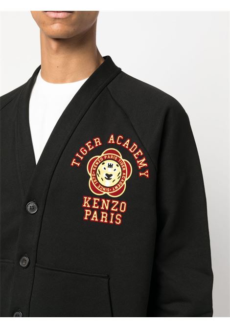 Cardigan Tiger Academy in nero - uomo KENZO | FD65SW0854ME99J