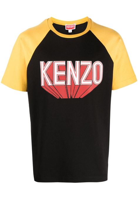 T-shirt Boke Flower in nero - uomo KENZO | FD65TS1064SI99J