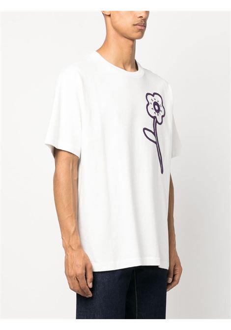 T-shirt Rue Vivienne in bianco - uomo KENZO | FD65TS1144SI02