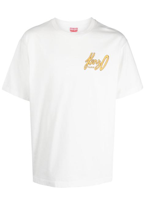 T-shirt con stampa in bianco - uomo KENZO | FD65TS1194SG02