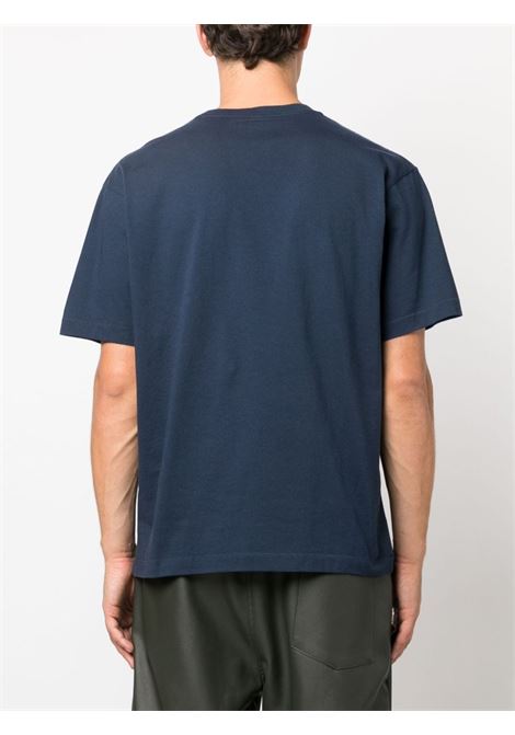 T-shirt con logo in blu - uomo KENZO | FD65TS1204SG77