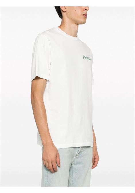T-shirt con stampa in bianco - uomo KENZO | FD65TS1214SO02