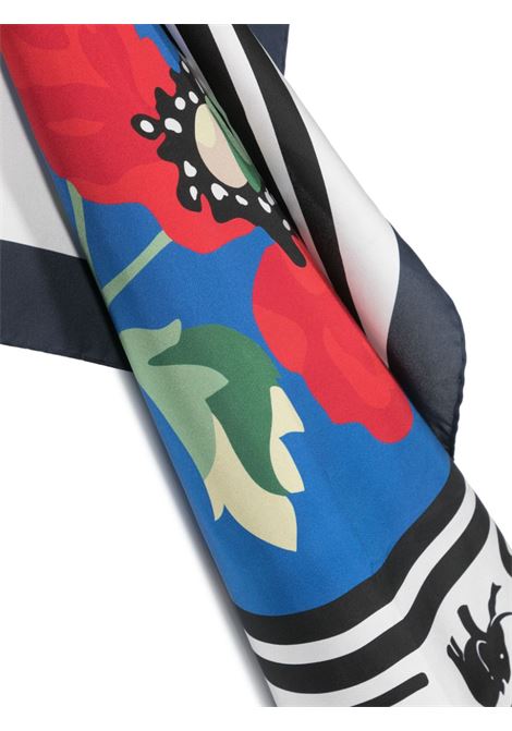 Multicolour floral logo-print scarf - unisex KENZO | FD68EW320PEM02
