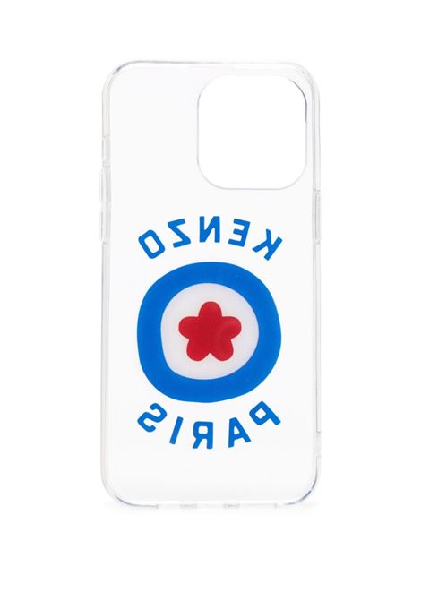 White logo-print iPhone 14 Pro Max case - unisex KENZO | FD6CO14PMRTA75