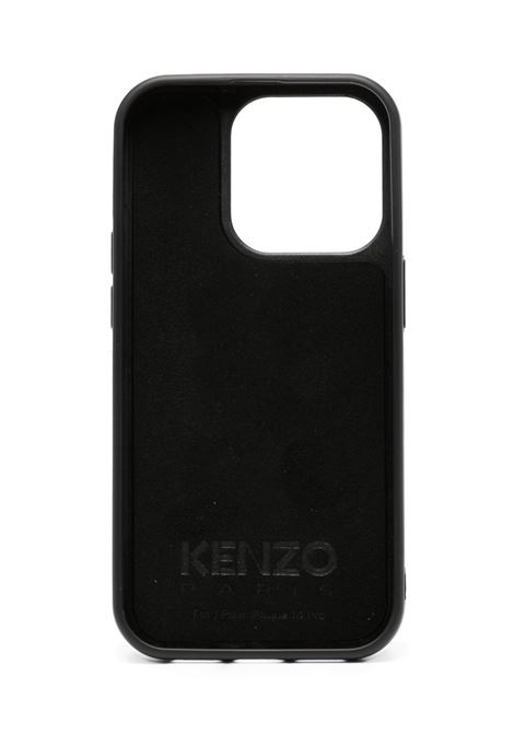 Black Boke Flower-patch iPhone 14 Pro case - unisex KENZO | FD6COI14PJGL99