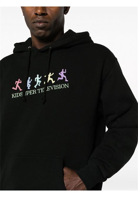 Black logo-print sweatshirt - men KIDSUPER | HD02BLK