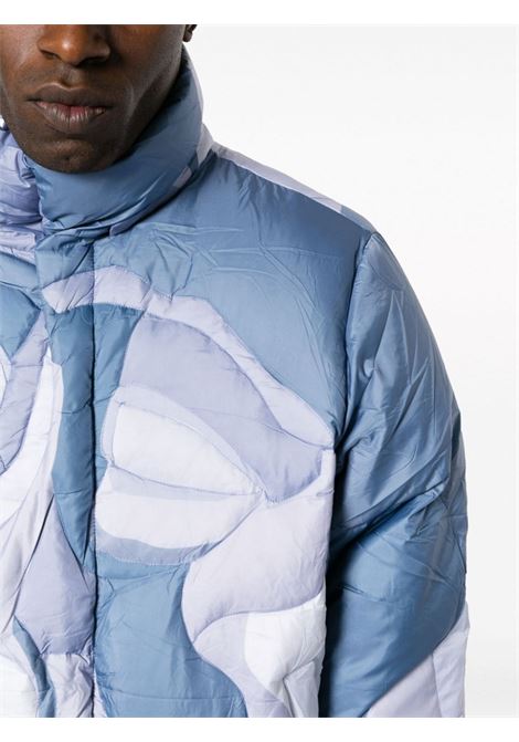 Blue Kissing quilted padded jacket - men KIDSUPER | OW01BL