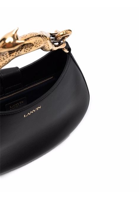 Black embellished-handle tote bag - women LANVIN | LWBGSHC1NAPA10